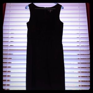 Black fitted dress at the waist